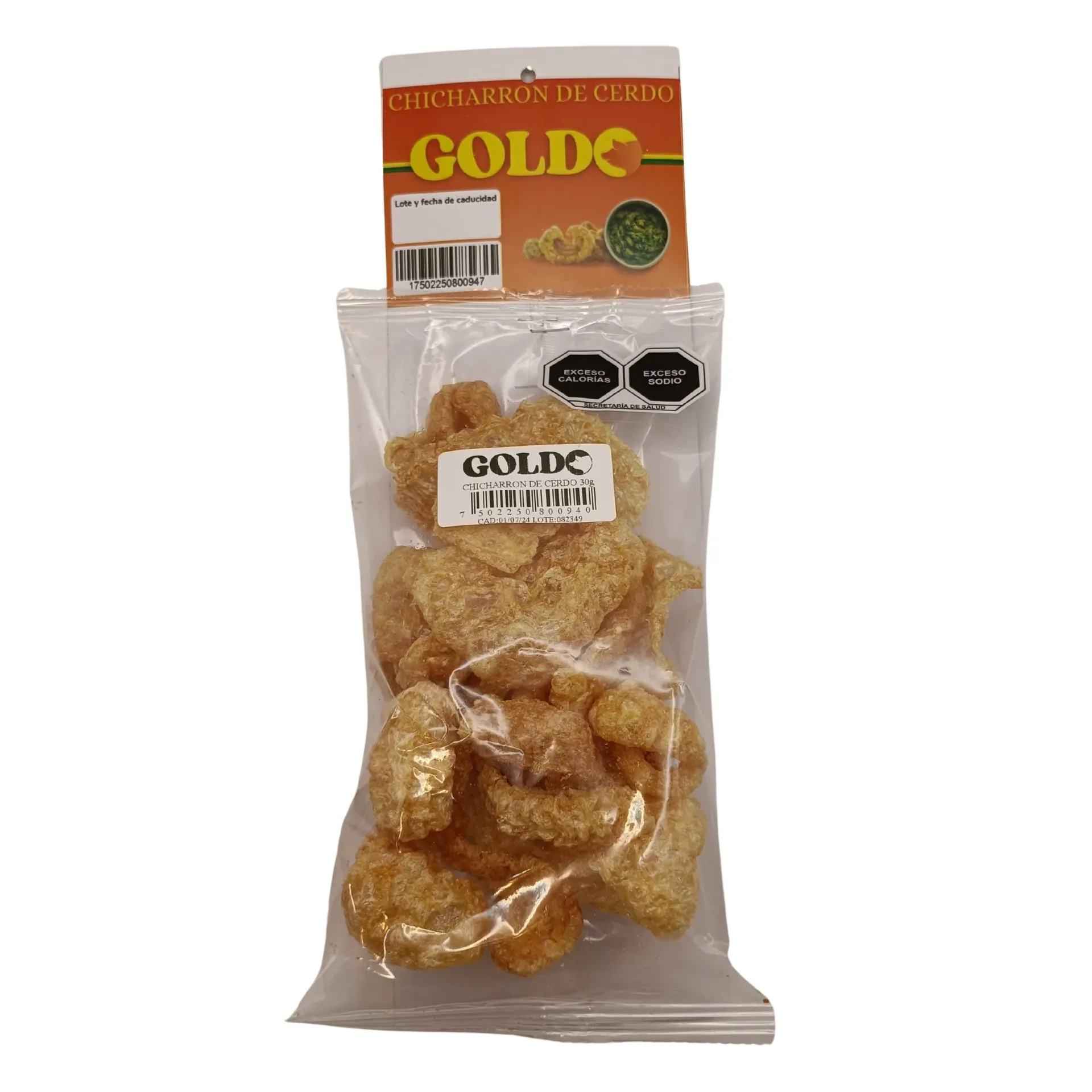 [PROD005] Goldo Exhibidor (6 pzas, 30g c/u)